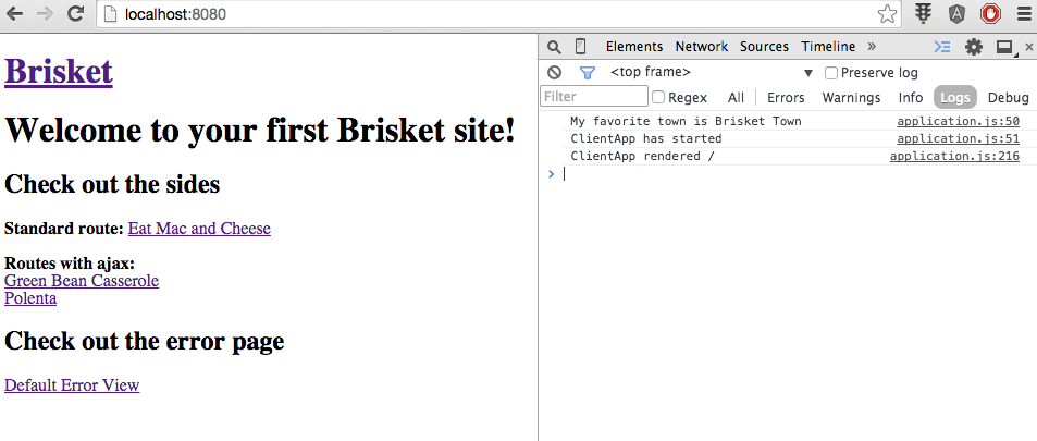 Brisket in the Browser